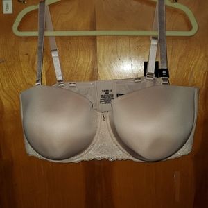 Torrid 46H pink with lace multiday bra